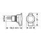 ΠΡΙΖΑ ΑΝΑΠΤΗΡΑ DIN ΜΕ ΚΑΠΑΚΙ 12/24V 16A - Lampa - 3903.3-LM ΠΡΙΖΑ ΑΝΑΠΤΗΡΑ DIN ΜΕ ΚΑΠΑΚΙ 12/24V 16A - Lampa - 3903.3-LM