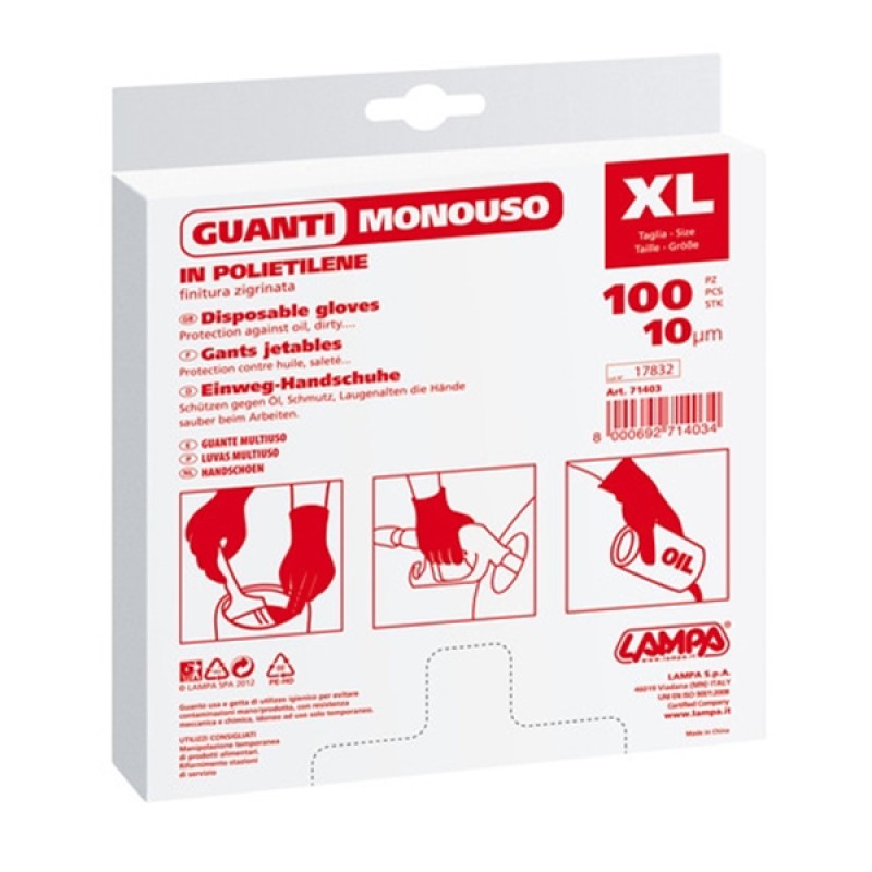 ΓΑΝΤΙΑ ΜΙΑΣ ΧΡΗΣΗΣ 100ΤΜΧ - Lampa - 7140.3-LB-LM ΓΑΝΤΙΑ ΜΙΑΣ ΧΡΗΣΗΣ 100ΤΜΧ - Lampa - 7140.3-LB-LM