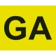 ΓΡΑΜΜΑΤΑ GA ΣΕ ΚΙΤΡΙΝΟ ΠΛΑΙΣΙΟ - Lampa - L6535.9 ΓΡΑΜΜΑΤΑ GA ΣΕ ΚΙΤΡΙΝΟ ΠΛΑΙΣΙΟ - Lampa - L6535.9