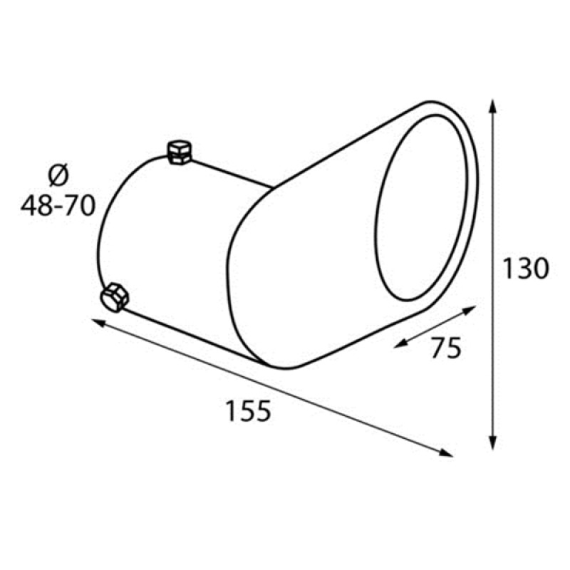 ΑΚΡΟ ΕΞΑΤΜΙΣΗΣ TS-29 Φ48-70 - Lampa - L6008.3 ΑΚΡΟ ΕΞΑΤΜΙΣΗΣ TS-29 Φ48-70 - Lampa - L6008.3