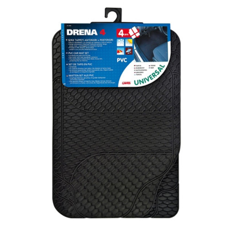 ΠΑΤΑΚΙΑ ΛΑΣΤΙΧΟ DRENA-4 ΜΑΥΡΟ ΧΡΩΜΑ-4 ΣΕΤ - Lampa - L2650.7 ΠΑΤΑΚΙΑ ΛΑΣΤΙΧΟ DRENA-4 ΜΑΥΡΟ ΧΡΩΜΑ-4 ΣΕΤ - Lampa - L2650.7