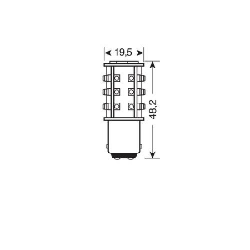 P21/5W 24/28V BAY15D HYPER-LED39 - Lampa - L9825.8