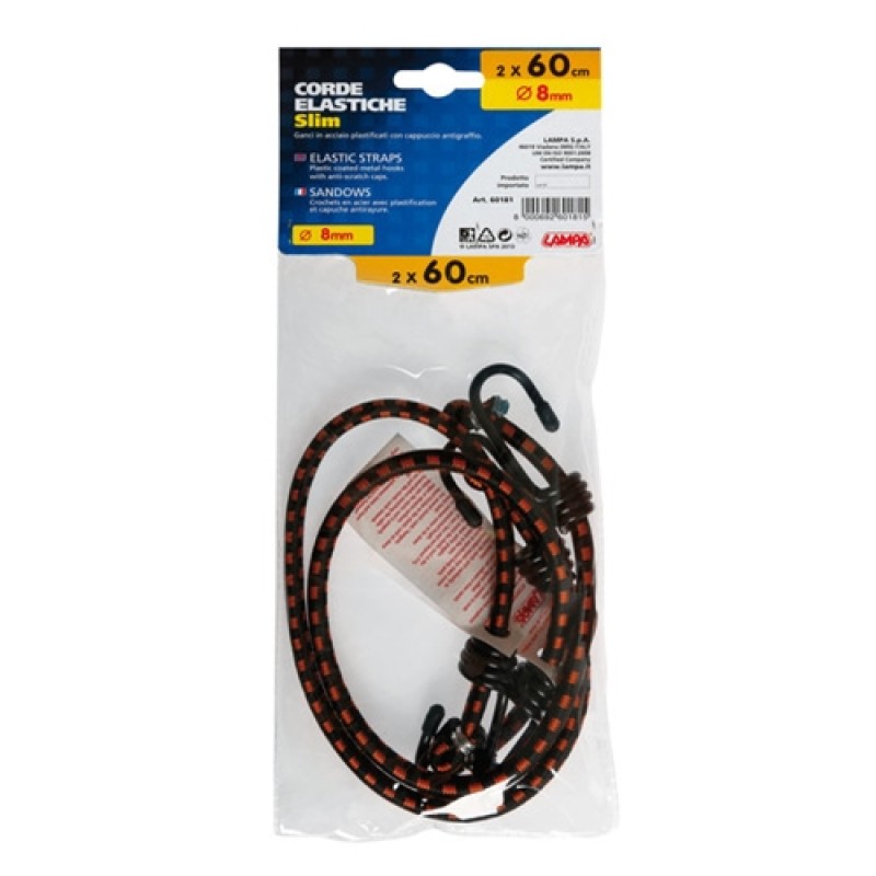 ΧΤΑΠΟΔΙΑ ΕΛΑΣΤΙΚΑ 2x60cm 8mm - Lampa - 6018.1-LB-LM