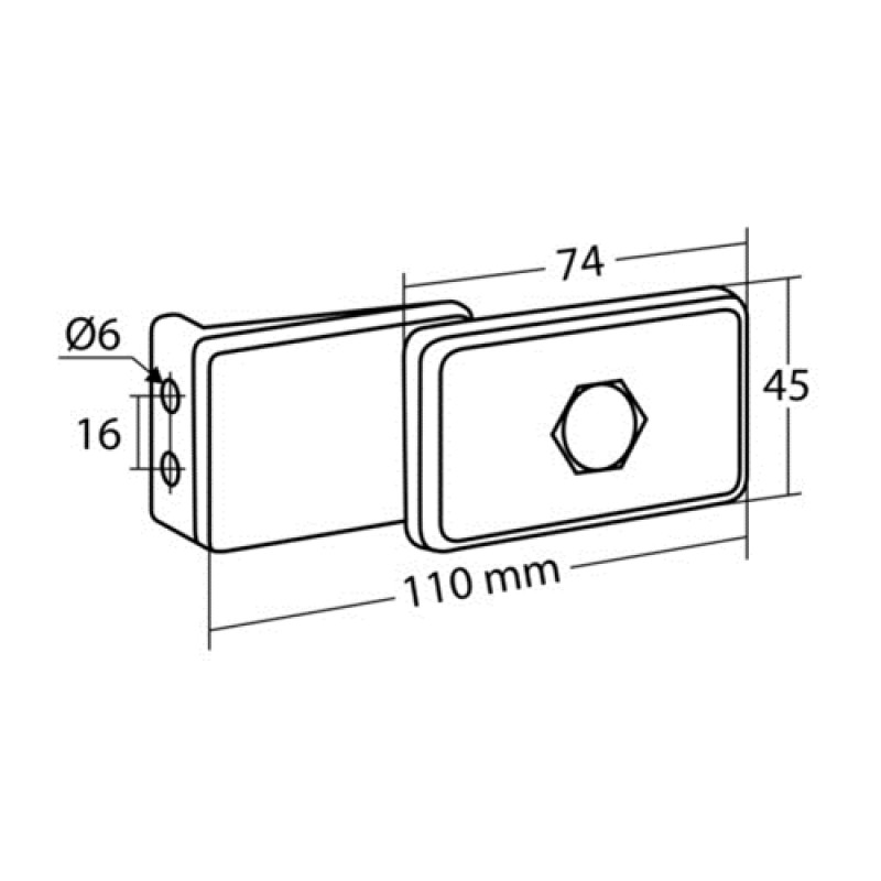 ΠΛΑΙΝΟ ΦΩΣ 110x45mm 12/24V ΛΕΥΚΟ - Lampa - L4151.8 ΠΛΑΙΝΟ ΦΩΣ 110x45mm 12/24V ΛΕΥΚΟ - Lampa - L4151.8