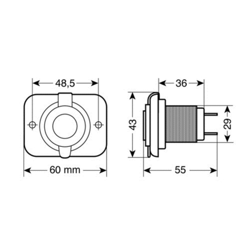 ΠΡΙΖΑ ΦΟΡΤΙΣΗΣ ΜΕ ΚΑΠΑΚΙ ΜΕ 2 USB 12/24V EXT-8 - Lampa - 3900.5-LM ΠΡΙΖΑ ΦΟΡΤΙΣΗΣ ΜΕ ΚΑΠΑΚΙ ΜΕ 2 USB 12/24V EXT-8 - Lampa - 3900.5-LM