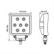 ΠΡΟΒΟΛΕΑΣ ΕΡΓΑΣΙΑΣ WL-3 21W 1400LM 10/30V ΜΕ 7 LED 10-30V 6.000K (110x140x44mm) ΦΩΣ ΔΙΑΘΛΑΣΗΣ -1ΤΕΜ. - Lampa - L7231.0