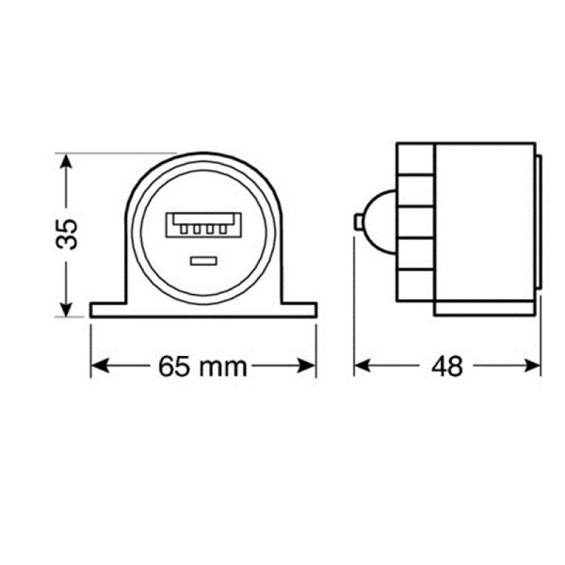 ΠΡΙΖΑ USB ΜΕ ΒΑΣΗ KAI ΕΝΔΕΙΞΗ LED 2100mA 12/24V - Lampa - L3896.8/T ΠΡΙΖΑ USB ΜΕ ΒΑΣΗ KAI ΕΝΔΕΙΞΗ LED 2100mA 12/24V - Lampa - L3896.8/T