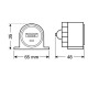 ΠΡΙΖΑ USB ΜΕ ΒΑΣΗ KAI ΕΝΔΕΙΞΗ LED 2100mA 12/24V - Lampa - L3896.8/T ΠΡΙΖΑ USB ΜΕ ΒΑΣΗ KAI ΕΝΔΕΙΞΗ LED 2100mA 12/24V - Lampa - L3896.8/T
