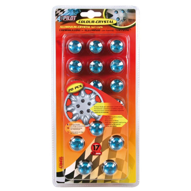 ΚΑΠΑΚΙΑ ΓΙΑ ΜΠΟΥΛΟΝΙΑ ΜΠΛΕ ΚΡΥΣΤΑΛΛΟ 17mm - Lampa - L0223.1 ΚΑΠΑΚΙΑ ΓΙΑ ΜΠΟΥΛΟΝΙΑ ΜΠΛΕ ΚΡΥΣΤΑΛΛΟ 17mm - Lampa - L0223.1