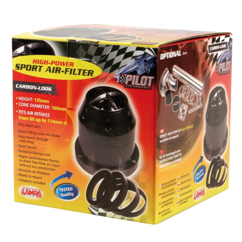 ΦΙΛΤΡΟΧΟΑΝΗ ΚΩΝΙΚΗ CARBON-LOOK 60-114mm - Lampa - L0610.8 ΦΙΛΤΡΟΧΟΑΝΗ ΚΩΝΙΚΗ CARBON-LOOK 60-114mm - Lampa - L0610.8