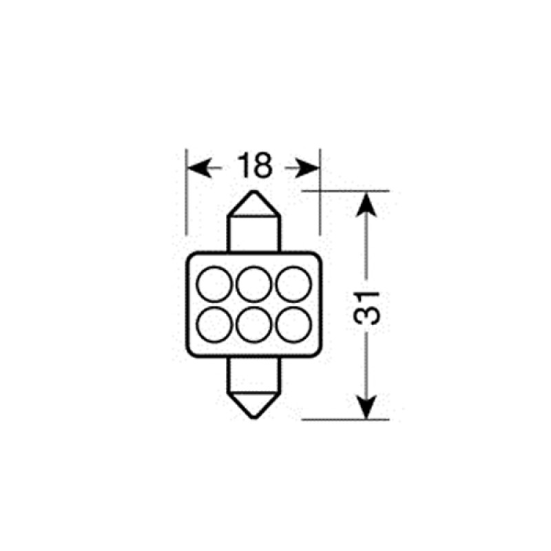 ΛΑΜΠΑΚΙ ΠΛΑΦΟΝΙΕΡΑΣ 6 LED 18x31mm - Lampa - L5842.4 ΛΑΜΠΑΚΙ ΠΛΑΦΟΝΙΕΡΑΣ 6 LED 18x31mm - Lampa - L5842.4