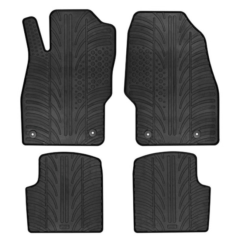ΜΑΡΚΕ ΠΑΤΑΚΙΑ ΣΕ ΣΚΑΦΗ ΛΑΣΤΙΧΟ ΓΙΑ RENAULT CLIO III 10/2005-2012 SUMISURA ΣΕ ΜΑΥΡΟ ΧΡΩΜΑ ME ΚΟΥΜΠΩΜΑΤΑ LAMPA - 4 ΤΕΜ. - Lampa - L2430.0