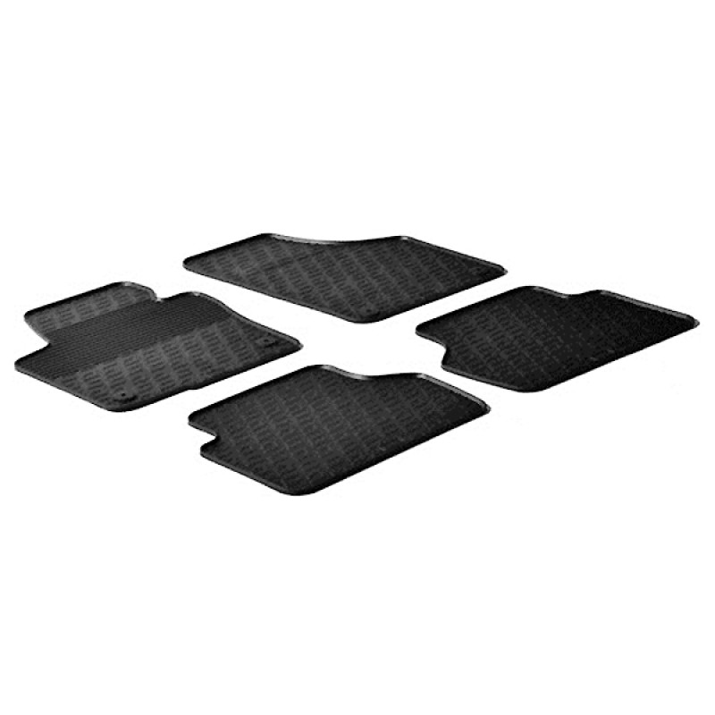 ΜΑΡΚΕ ΠΑΤΑΚΙΑ ΣΕ ΣΚΑΦΗ ΛΑΣΤΙΧΟ ΓΙΑ VOLKSWAGEN TIGUAN 10/2007-2016 SUMISURA ΣΕ ΜΑΥΡΟ ΧΡΩΜΑ ME ΚΟΥΜΠΩΜΑΤΑ LAMPA - 4 ΤΕΜ. - Lampa - L2431.4