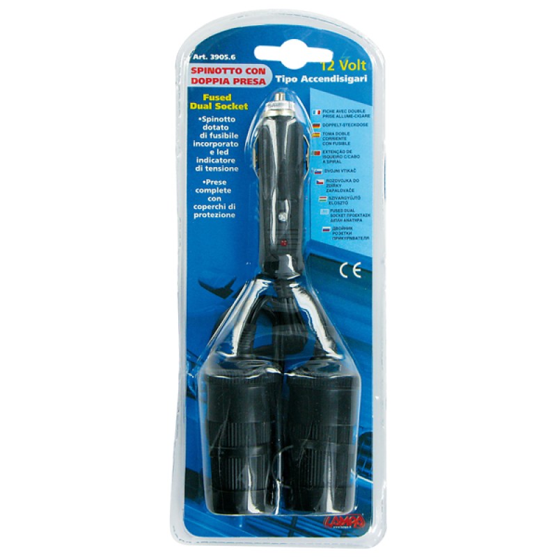 ΦΙΣ ΑΝΑΠΤΗΡΑ ΜΕ 2 ΕΞΟΔΟΥΣ 12/24V - Lampa - L3905.6/T ΦΙΣ ΑΝΑΠΤΗΡΑ ΜΕ 2 ΕΞΟΔΟΥΣ 12/24V - Lampa - L3905.6/T