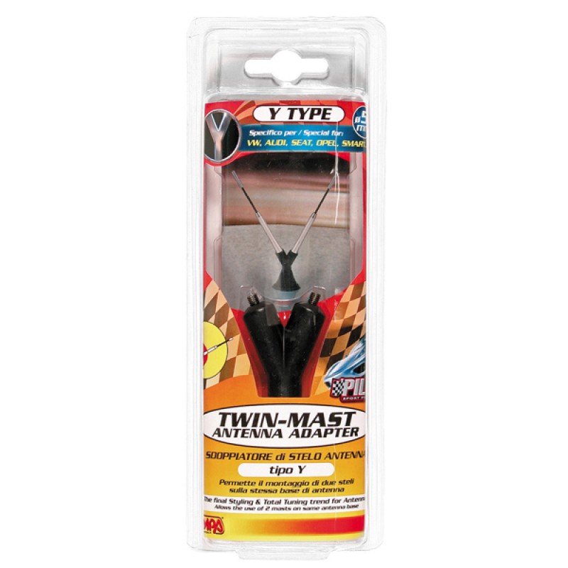 ΑΝΤΑΠΤΟΡΑΣ ΚΕΡΑΙΑΣ ΔΙΠΛΟΣ 5mm - Lampa - L4017.3