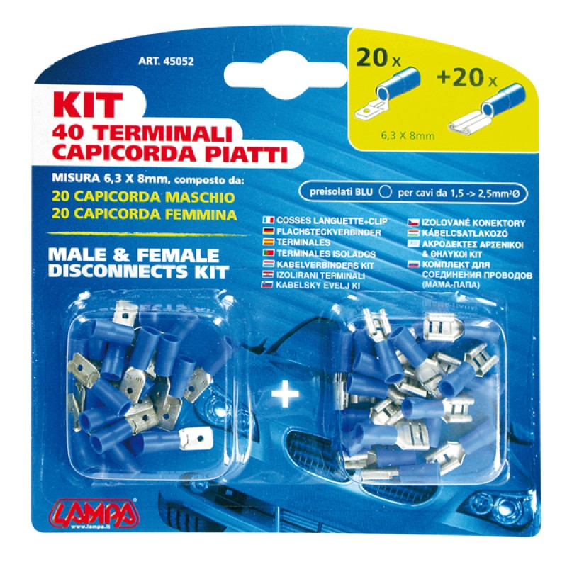 ΦΙΣΑΚΙΑ 6.3 x 0.8mm (40τμχ.) - Lampa - 4505.2-LM ΦΙΣΑΚΙΑ 6.3 x 0.8mm (40τμχ.) - Lampa - 4505.2-LM