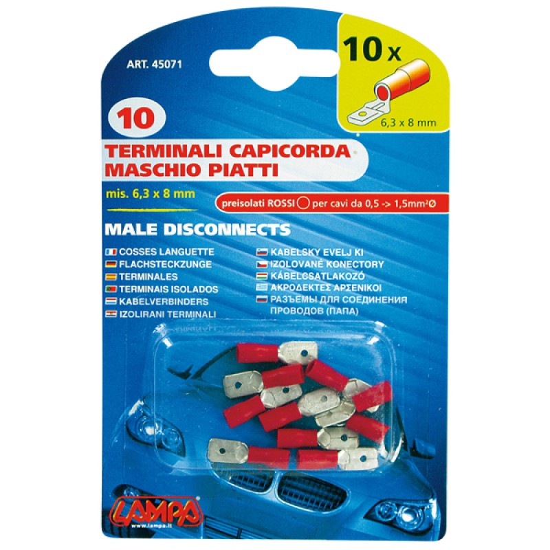 ΦΙΣΑΚΙΑ 6.3 x 0.8mm (10τμχ.) - Lampa - 4507.1-LM ΦΙΣΑΚΙΑ 6.3 x 0.8mm (10τμχ.) - Lampa - 4507.1-LM