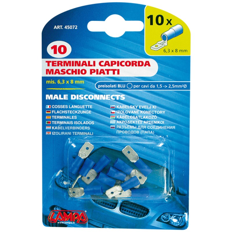 ΦΙΣΑΚΙΑ 6.3 x 0.8mm (10τμχ.) - Lampa - 4507.2-LM ΦΙΣΑΚΙΑ 6.3 x 0.8mm (10τμχ.) - Lampa - 4507.2-LM