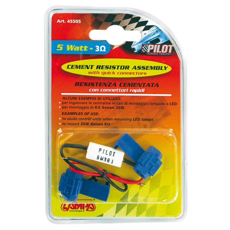ΑΝΤΙΣΤΑΣΗ CAN-BUS 12V - 3Ω - 5W (CANCELLER) - Lampa - 4550.5-LM ΑΝΤΙΣΤΑΣΗ CAN-BUS 12V - 3Ω - 5W (CANCELLER) - Lampa - 4550.5-LM