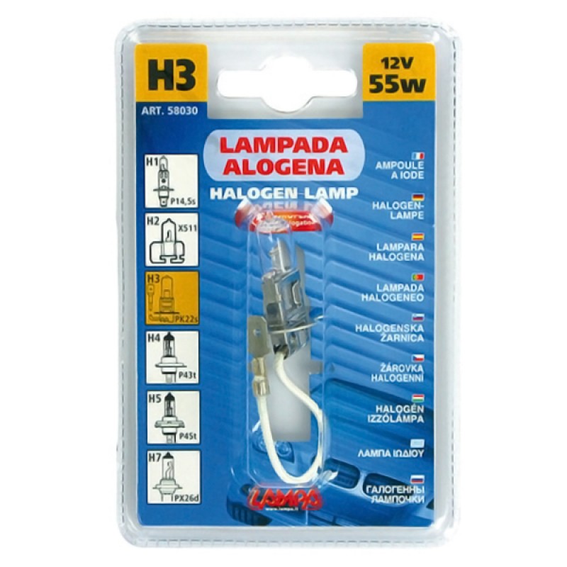 H3 ΑΛΟΓΟΝΟΥ 12V/55W 42mm PK22s - Lampa - L5803.0 H3 ΑΛΟΓΟΝΟΥ 12V/55W 42mm PK22s - Lampa - L5803.0