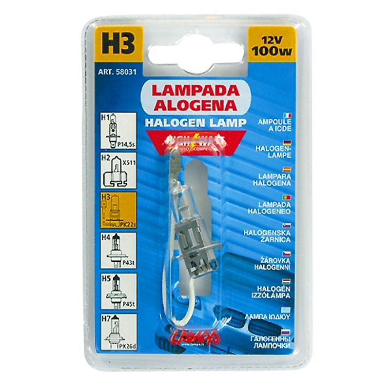 H3 ΑΛΟΓΟΝΟΥ 12V/100W 42mm PK22s ΛΑΜΠΑ - Lampa - L5803.1 H3 ΑΛΟΓΟΝΟΥ 12V/100W 42mm PK22s ΛΑΜΠΑ - Lampa - L5803.1