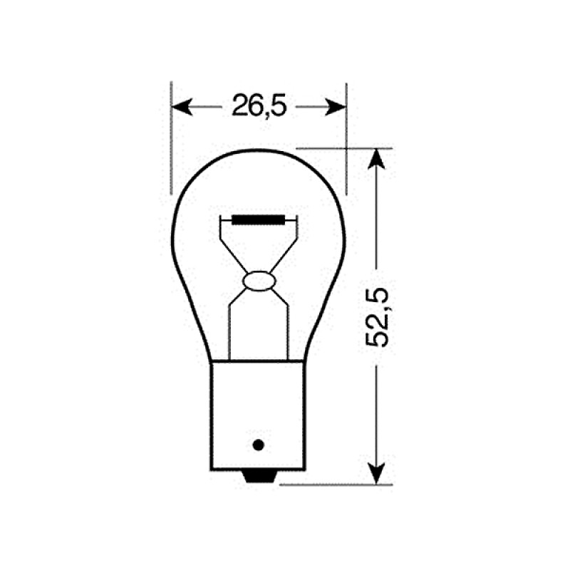 ΛΑΜΠΑΚΙ 12V/21W ΦΛΑΣ ΜΟΝΟΠΟΛΙΚΗ ΔΙΑΦΑΝΗΣ - Lampa - L5806.0