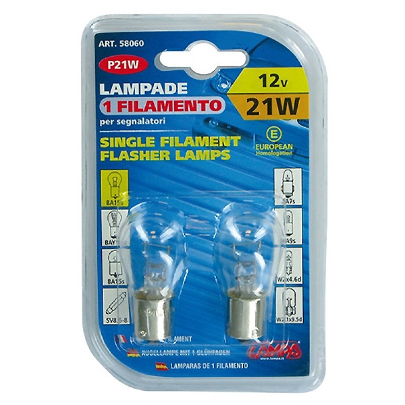 ΛΑΜΠΑΚΙ 12V/21W ΦΛΑΣ ΜΟΝΟΠΟΛΙΚΗ ΔΙΑΦΑΝΗΣ - Lampa - L5806.0