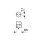 ΛΑΜΠΑ ΑΚΑΛΥΚΗ 12V/W3W 3W - Lampa - L5810.3