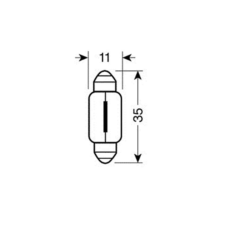 ΛΑΜΠΑ ΣΩΛΗΝΩΤΗ C5W/12V SV8,5x8 11X35mm - Lampa - L5811.0 ΛΑΜΠΑ ΣΩΛΗΝΩΤΗ C5W/12V SV8,5x8 11X35mm - Lampa - L5811.0