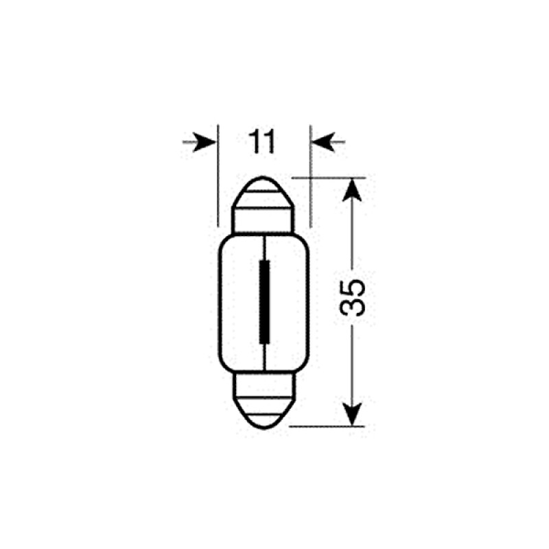 ΛΑΜΠΑ ΣΩΛΗΝΩΤΗ C5W/12V SV8,5x8 - Lampa - L5811.4 ΛΑΜΠΑ ΣΩΛΗΝΩΤΗ C5W/12V SV8,5x8 - Lampa - L5811.4