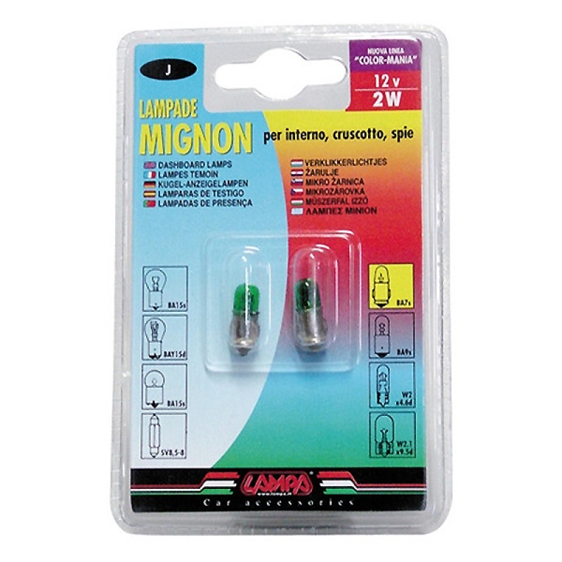 ΛΑΜΠΑΚΙΑ ΜΙΝΙΟΝ (J) 12V/2W BA7s ΠΡΑΣΙΝΑ - Lampa - 5833.2-LM ΛΑΜΠΑΚΙΑ ΜΙΝΙΟΝ (J) 12V/2W BA7s ΠΡΑΣΙΝΑ - Lampa - 5833.2-LM