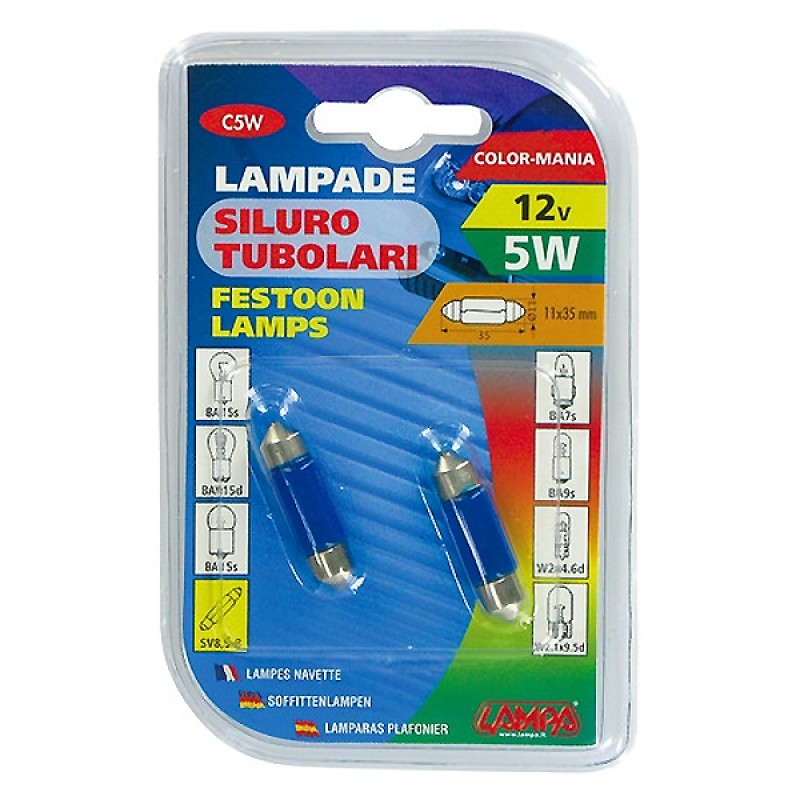 ΛΑΜΠΑΚΙΑ ΜΠΛΕ ΣΩΛΗΝΩΤΑ 12V/C5W 35mm - Lampa - 5834.0-LM ΛΑΜΠΑΚΙΑ ΜΠΛΕ ΣΩΛΗΝΩΤΑ 12V/C5W 35mm - Lampa - 5834.0-LM