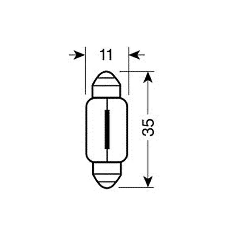 ΛΑΜΠΑΚΙΑ ΚΟΚΚΙΝΑ ΣΩΛΗΝΩΤΑ 12V/10W 35mm - Lampa - L5834.8 ΛΑΜΠΑΚΙΑ ΚΟΚΚΙΝΑ ΣΩΛΗΝΩΤΑ 12V/10W 35mm - Lampa - L5834.8
