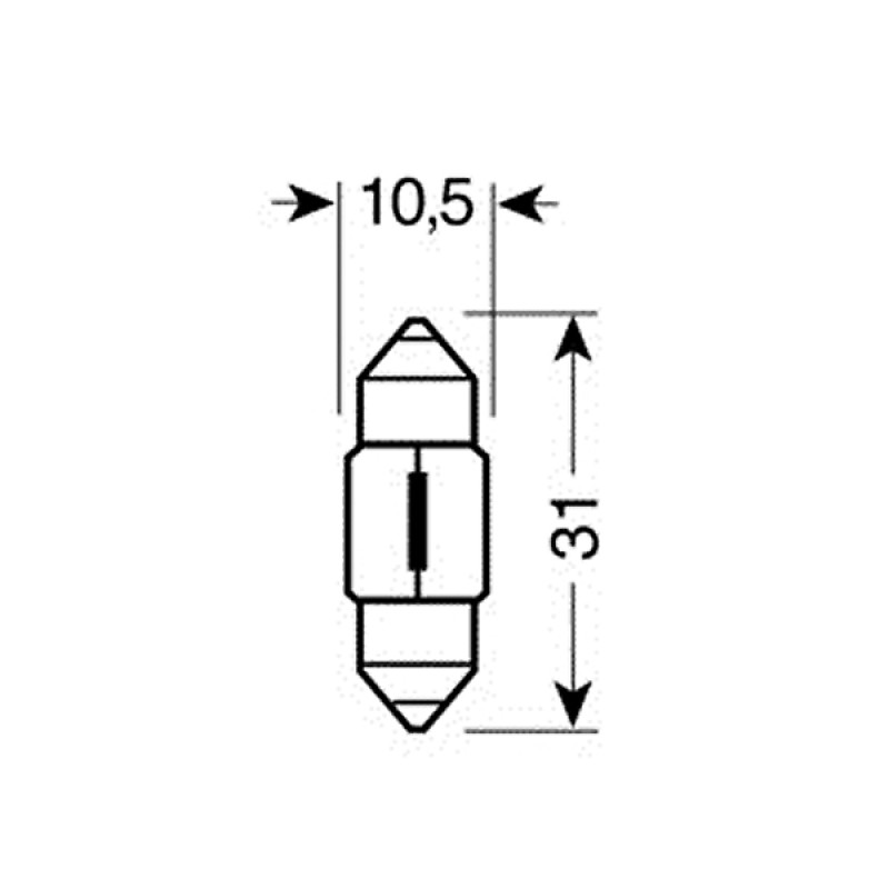 ΛΑΜΠΑΚΙΑ ΣΩΛΗΝΩΤΑ 12V/10W ΜΠΛΕ 11X31mm - Lampa - 5835.0-LM ΛΑΜΠΑΚΙΑ ΣΩΛΗΝΩΤΑ 12V/10W ΜΠΛΕ 11X31mm - Lampa - 5835.0-LM