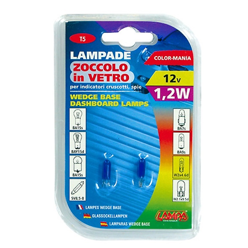 ΛΑΜΠΑΚΙΑ ΨΕΙΡΕΣ Τ5 12V/1.2W W2x4.6d ΜΠΛΕ - Lampa - 5835.5-LM ΛΑΜΠΑΚΙΑ ΨΕΙΡΕΣ Τ5 12V/1.2W W2x4.6d ΜΠΛΕ - Lampa - 5835.5-LM