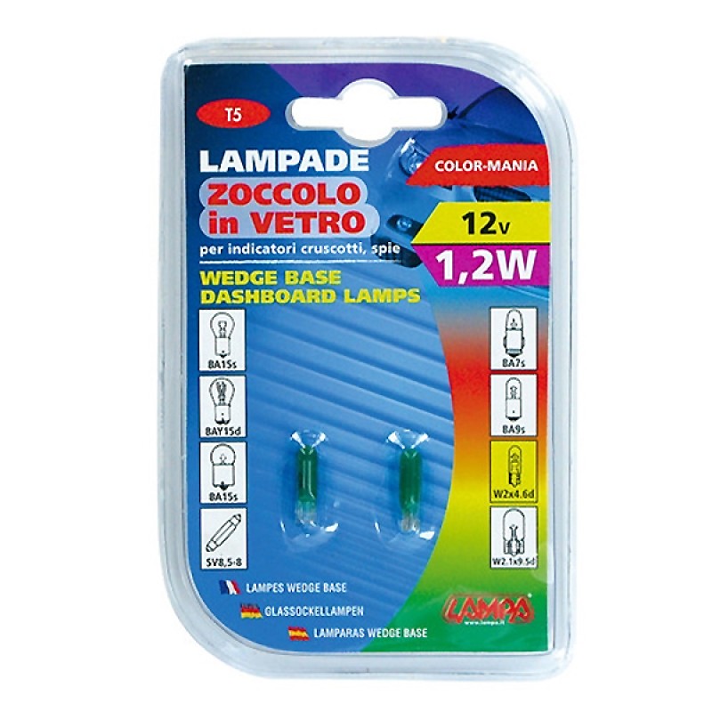 ΛΑΜΠΑΚΙΑ ΨΕΙΡΕΣ Τ5 12V/1.2W W2x4.6d - Lampa - 5835.7-LM ΛΑΜΠΑΚΙΑ ΨΕΙΡΕΣ Τ5 12V/1.2W W2x4.6d - Lampa - 5835.7-LM