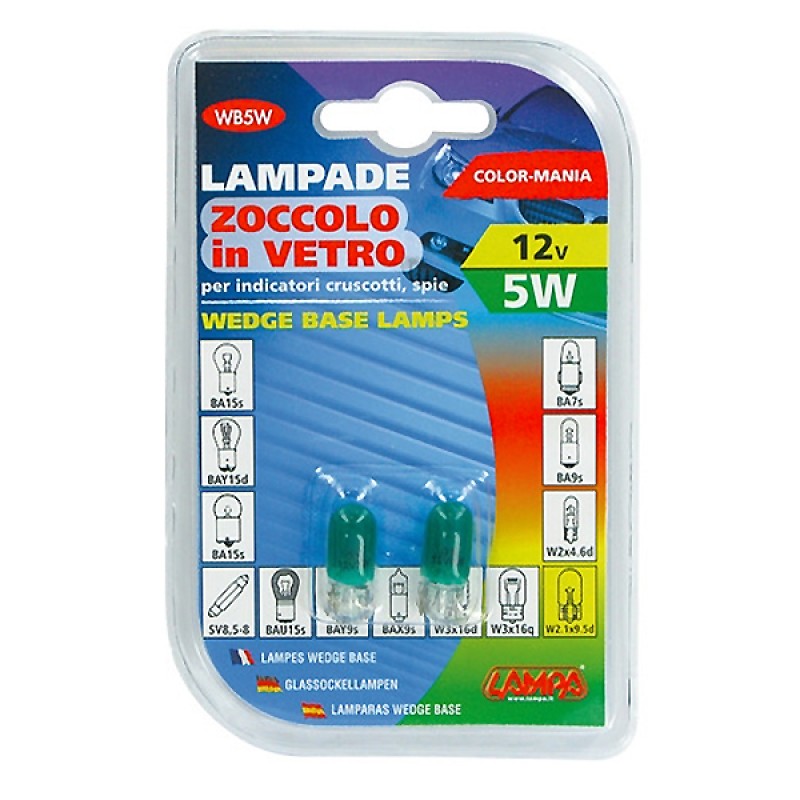 ΛΑΜΠΑΚΙΑ 12V/WB5W 5W W2.1x9.5d ΠΡΑΣΙΝΑ - Lampa - 5836.2-LM ΛΑΜΠΑΚΙΑ 12V/WB5W 5W W2.1x9.5d ΠΡΑΣΙΝΑ - Lampa - 5836.2-LM