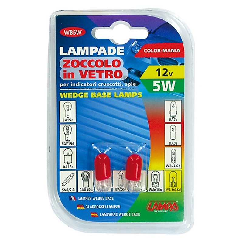 ΛΑΜΠΑΚΙΑ 12V/WB5W 5W W2.1x9.5d ΚΟΚΚΙΝΑ - Lampa - 5836.3-LM ΛΑΜΠΑΚΙΑ 12V/WB5W 5W W2.1x9.5d ΚΟΚΚΙΝΑ - Lampa - 5836.3-LM