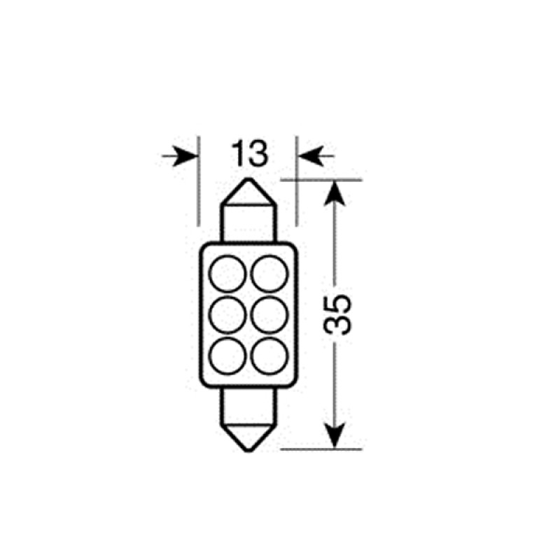 ΛΑΜΠΑΚΙ ΠΛΑΦΟΝΙΕΡΑΣ 6 LED 13x35mm - Lampa - L5842.7 ΛΑΜΠΑΚΙ ΠΛΑΦΟΝΙΕΡΑΣ 6 LED 13x35mm - Lampa - L5842.7