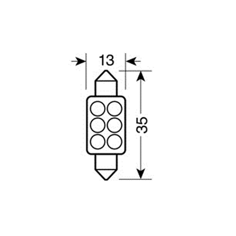 ΛΑΜΠΑΚΙ ΠΛΑΦΟΝΙΕΡΑΣ 6 LED 13x35mm - Lampa - L5842.9 ΛΑΜΠΑΚΙ ΠΛΑΦΟΝΙΕΡΑΣ 6 LED 13x35mm - Lampa - L5842.9