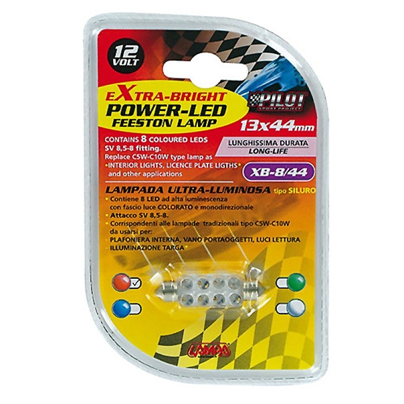 ΛΑΜΠΑΚΙ ΠΛΑΦΟΝΙΕΡΑΣ 8 LED 13x44mm ΚΟΚΚΙΝΟ - Lampa - L5843.5 ΛΑΜΠΑΚΙ ΠΛΑΦΟΝΙΕΡΑΣ 8 LED 13x44mm ΚΟΚΚΙΝΟ - Lampa - L5843.5