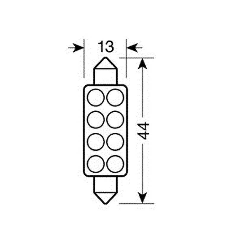 ΛΑΜΠΑΚΙ ΠΛΑΦΟΝΙΕΡΑΣ 8 LED 13x44mm ΜΠΛΕ - Lampa - L5843.7 ΛΑΜΠΑΚΙ ΠΛΑΦΟΝΙΕΡΑΣ 8 LED 13x44mm ΜΠΛΕ - Lampa - L5843.7