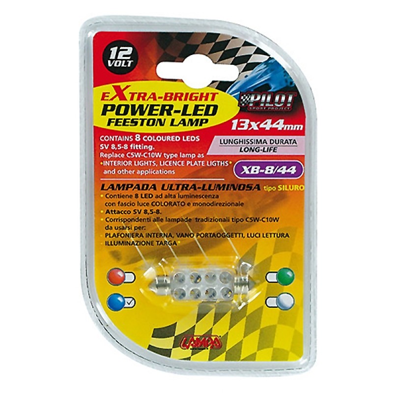 ΛΑΜΠΑΚΙ ΠΛΑΦΟΝΙΕΡΑΣ 8 LED 13x44mm ΜΠΛΕ - Lampa - L5843.7 ΛΑΜΠΑΚΙ ΠΛΑΦΟΝΙΕΡΑΣ 8 LED 13x44mm ΜΠΛΕ - Lampa - L5843.7