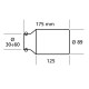 ΑΚΡΟ ΕΞΑΤΜΙΣΗΣ 89mm - Lampa - L6003.4 ΑΚΡΟ ΕΞΑΤΜΙΣΗΣ 89mm - Lampa - L6003.4