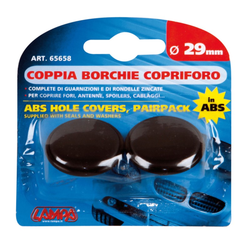 ΤΑΠΕΣ ΚΕΡΑΙΑΣ ΜΑΥΡΕΣ 29 mm 2 ΤΕΜ. - Lampa - L6565.8 ΤΑΠΕΣ ΚΕΡΑΙΑΣ ΜΑΥΡΕΣ 29 mm 2 ΤΕΜ. - Lampa - L6565.8