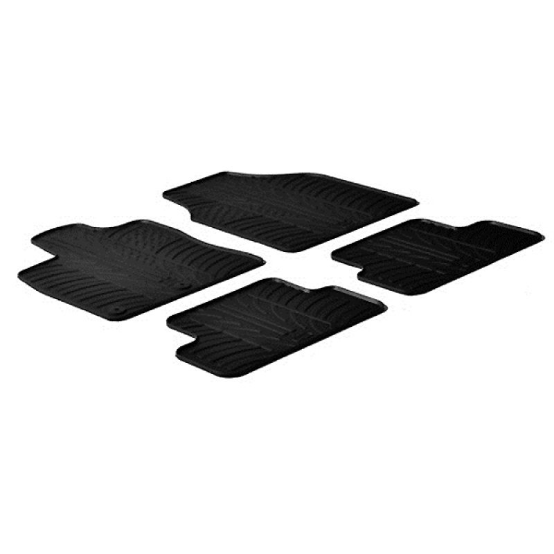 ΜΑΡΚΕ ΠΑΤΑΚΙΑ ΣΕ ΣΚΑΦΗ ΛΑΣΤΙΧΟ ΓΙΑ NISSAN QASHQAI 02/2007+ / QASHQAI +2 2008-2014 SUMISURA ΣΕ ΜΑΥΡΟ ΧΡΩΜΑ ME ΚΟΥΜΠΩΜΑΤΑ LAMPA - 4 ΤΕΜ. - Lampa - L2441.0