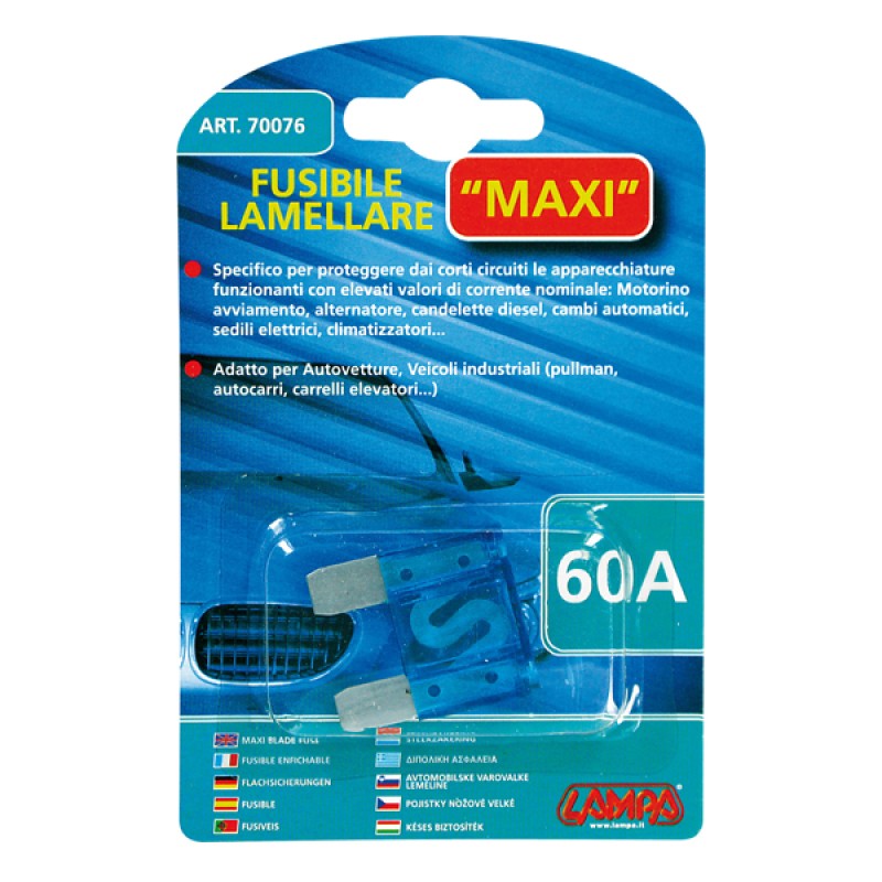 ΑΣΦΑΛΕΙΑ ΜΑΧΙ 60Α - Lampa - L7007.6 ΑΣΦΑΛΕΙΑ ΜΑΧΙ 60Α - Lampa - L7007.6