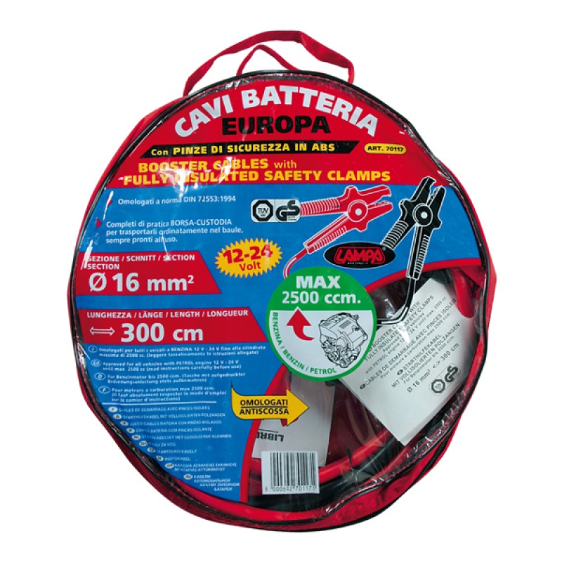 ΡΕΥΜΑΤΟΔΟΤΕΣ 230A 300cm. - 12/24V - Lampa - L7011.7 ΡΕΥΜΑΤΟΔΟΤΕΣ 230A 300cm. - 12/24V - Lampa - L7011.7