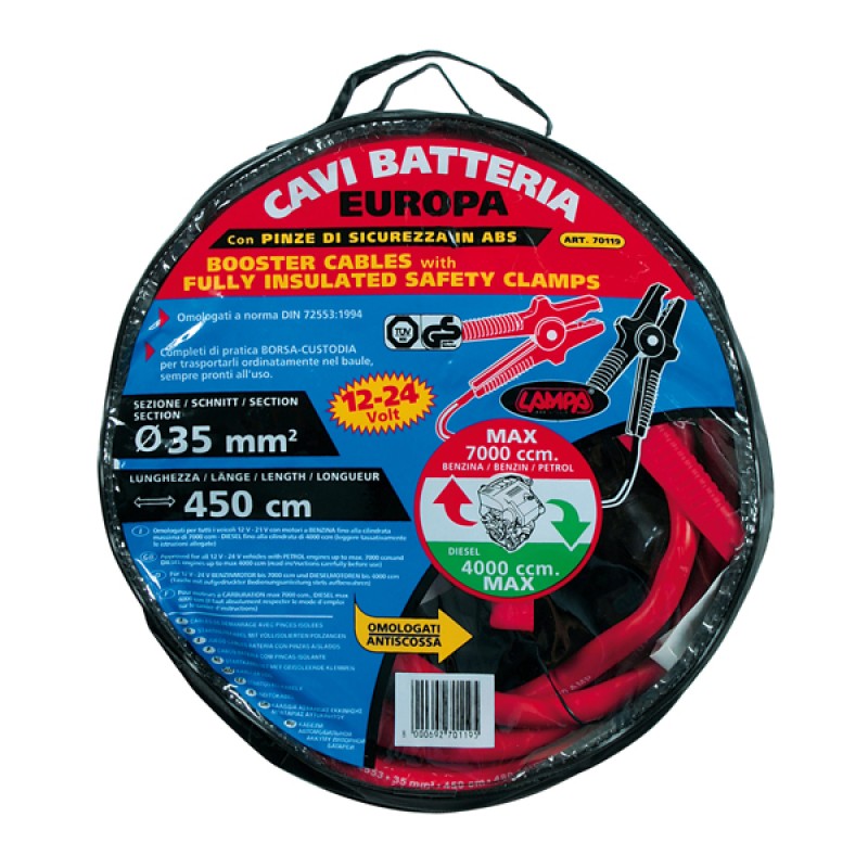 ΡΕΥΜΑΤΟΔΟΤΕΣ 490A 300cm. - 12/24V - Lampa - L7011.9 ΡΕΥΜΑΤΟΔΟΤΕΣ 490A 300cm. - 12/24V - Lampa - L7011.9