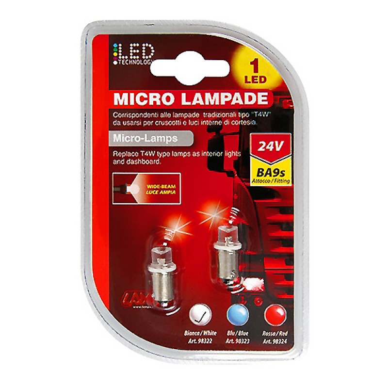 ΛΑΜΠΑΚΙ LED T4W 24V BA9s (Λευκό) - Lampa - L9832.2 ΛΑΜΠΑΚΙ LED T4W 24V BA9s (Λευκό) - Lampa - L9832.2
